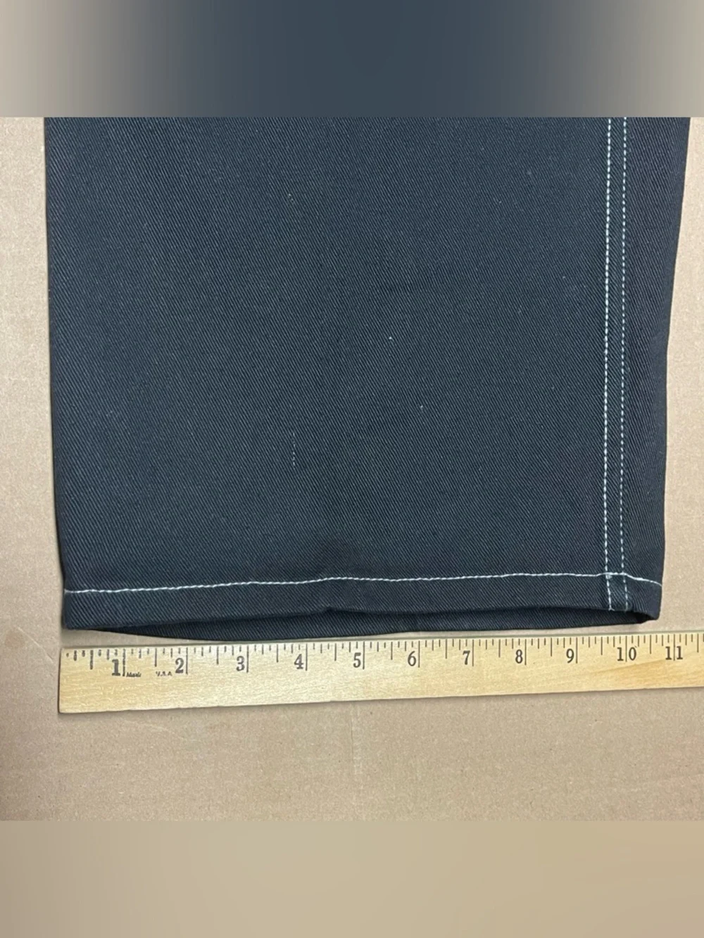 Ecko Unltd Jeans Mens 42x28 Black Denim Loose Fit Embroidered Pockets Baggy Y2K - Picture 9 of 10